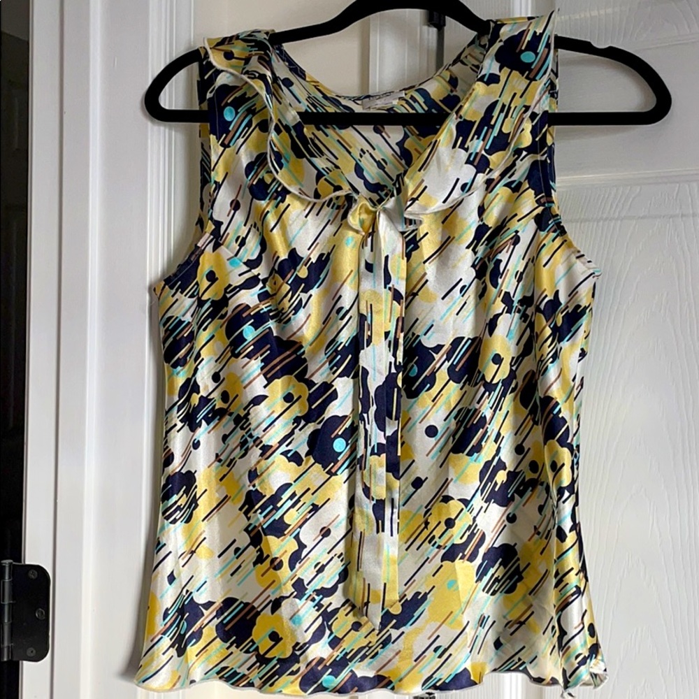 Sleeveless Silk Blouse